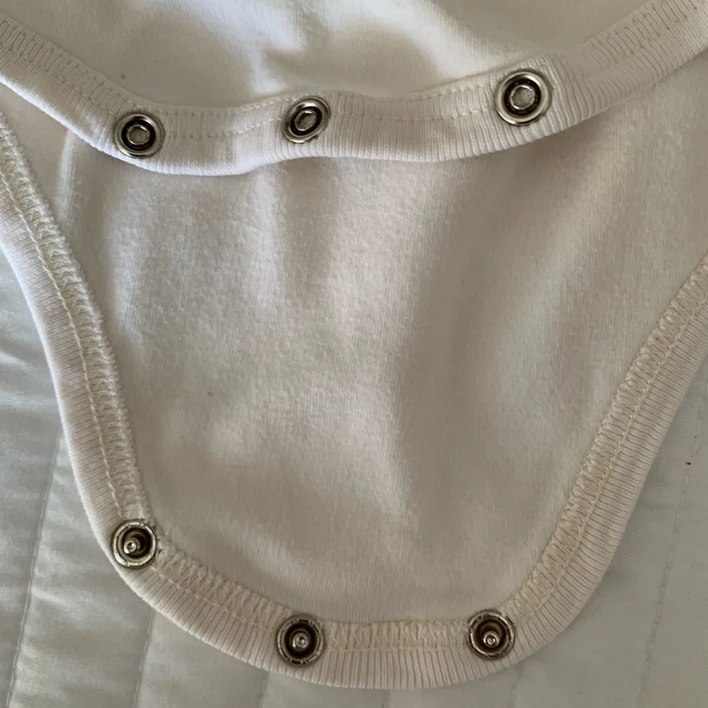 VTG Old Navy Bodysuit Turtleneck Boys 24-30M White Long Sleeve Onesie One Piece